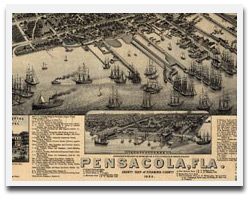 Pensacola Beach History Map